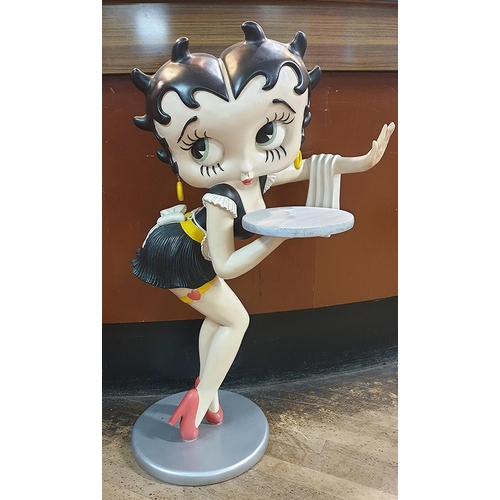 1270 - SHOP DISPLAY 91cm FIGURINE OF BETY BOOP AS A WAITRESS.
(Please Note This LOT WILL NOT BE PACKED OR S... 