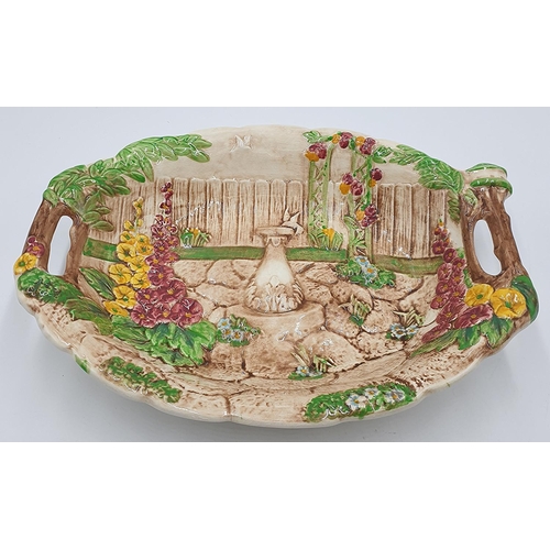 1273 - SYLVAC 33cm x 25.5cm COTTAGE DESIGN PLATTER