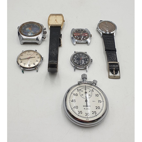 1289 - MECHANICAL SPORTS WATCHES (7) (Spares Or Repairs)