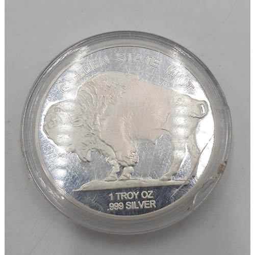 1291 - GOLDEN STATE MINT SILVER BUFFALO COIN