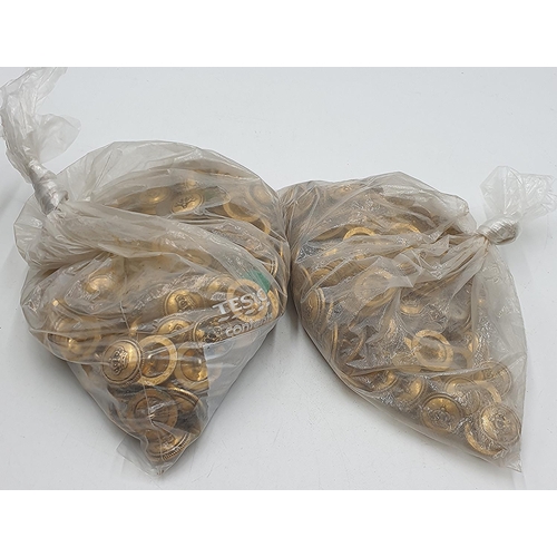 1297 - BRASS ARMY QUEENS CROWN BUTTONS (Total Weight 2.2Kg)