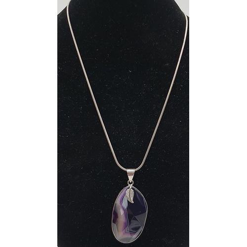 1306 - PRESENTED AS A SILVER (925) NECK CHAIN With BLUE JOHN PENDANT