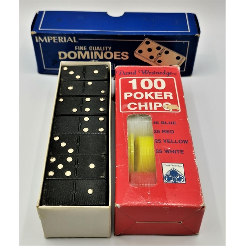 1321 - IMPERIAL DOMINOES (Boxed) & POKER CHIPS (Boxed)