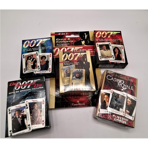 1335 - JAMES BOND UNOPENED PLAY CARDS (5 Packs)