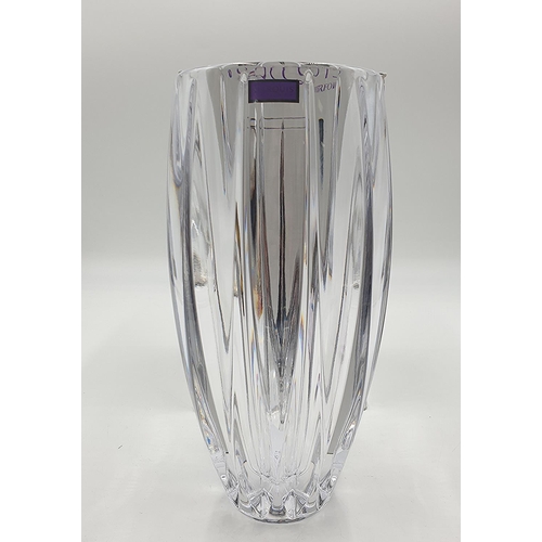 1344 - WATERFORD CRYSTAL 28cm VASE IN THE PHOENIX DESIGN (Original Box)