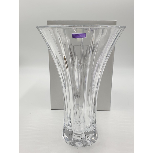 1345 - WATERFORD CRYSTAL 28cm VASE IN THE SHERIDAN DESIGN (Original Box)