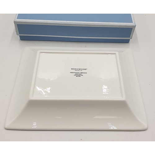 1363 - WEDGWOOD CHINA 16cm x 18cm TRAY IN THE VIBRANCE DESIGN (Original Box)