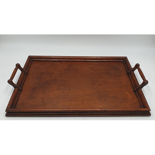 1374 - WOODEN VICTORIAN 50cm x 35cm TRAY (Please Note This Lot WILL NOT BE PACKED OR SHIPPED....PICK UP ONL... 