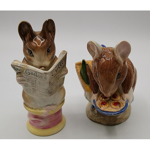 598 - BESWICK BEATRIX POTTER CHARACTER FIGURINES (2) 9cm 