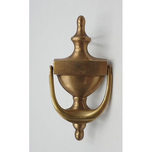 621 - BRASS URN DOOR KNOCKER