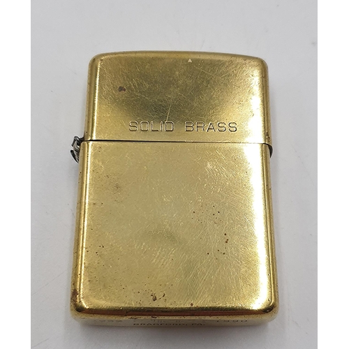 717 - BRASS ZIPPO LIGHTER 1932/92