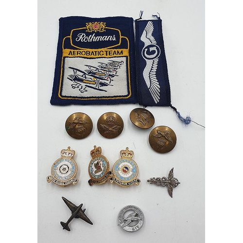 729 - ENAMEL BADGES,CLOTH BADGES Plus MILLITARY BUTTONS