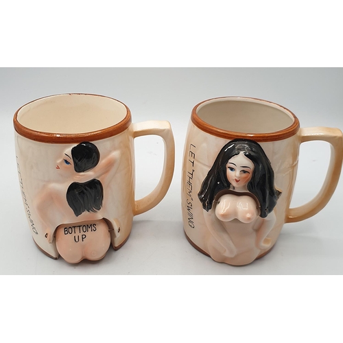 739 - NOVELTY MUGS (2) 