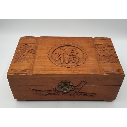 745 - WOODEN ORIENTAL BOX