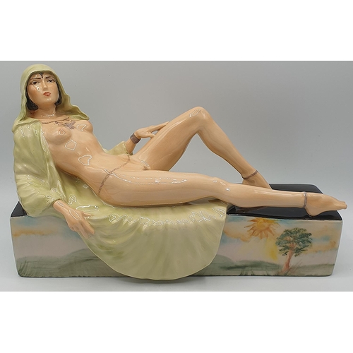 763 - PEGGY DAVIES 27cm x 7.5cm x 16cm FIGURINE 'THE TEMPTRESS' (Artists Original Colourway By Victoria Bo... 