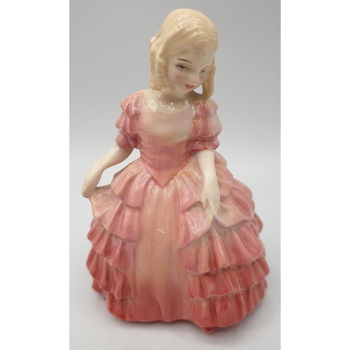 792 - ROYAL DOULTON 11.4cm FIGURINE 'ROSE' (Style One) HN 1368 1930/95 Designed By Leslie.Harradine.
(Char... 