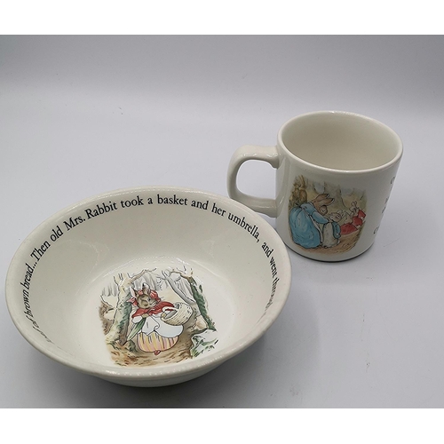 82 - WEDGWOOD PETER RABBIT BOWL & MUG