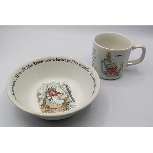 82 - WEDGWOOD PETER RABBIT BOWL & MUG