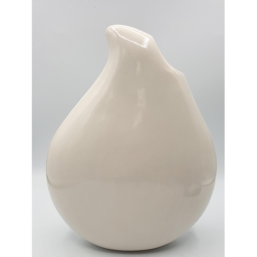 823 - PEGGY DAVIES CERAMICS Large 22cm TEARDROP VASE (Unique One Off Design Signed By Victoria Bourne) (Sl... 