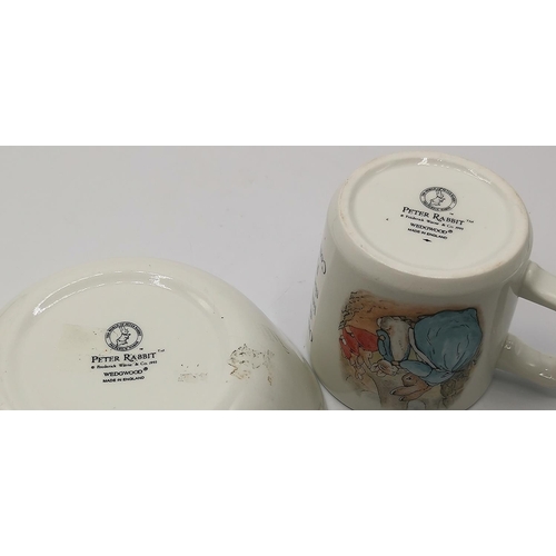 83 - WEDGWOOD PETER RABBIT BOWL & MUG