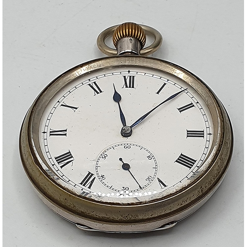 85A - PRESENTED AS A SILVER (Hallmarked) POCKET WATCH (Total Weight 88.73 Grams)