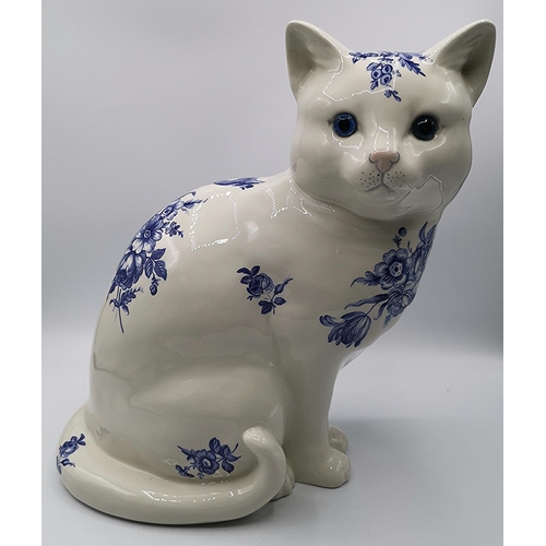 886 - JUST CATS & Co Large 29cm MODEL OF A CAT With GLASS EYES (Please Note This Lot WILL NOT BE PACKED OR... 