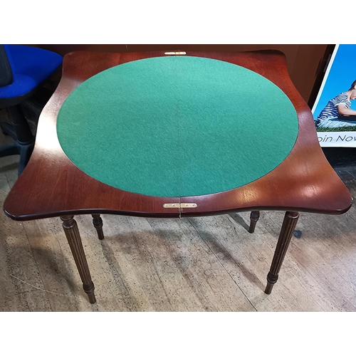 896 - WOODEN FOLDING CARD TABLE.
(Please Note This LOT IS PICK UP ONLY!!!)