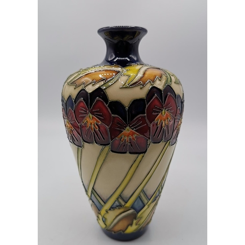 916 - MOORCROFT 16cm VASE (Red Dot)