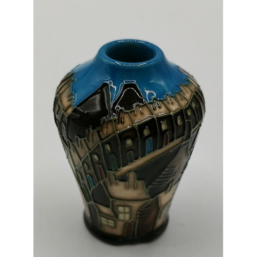 930 - MOORCROFT SMALL 5.5cm VASE (Red Dot)