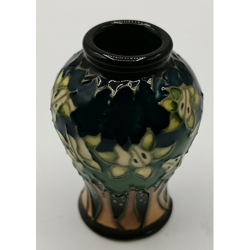 931 - MOORCROFT Small 5.5cm VASE (Red Dot)