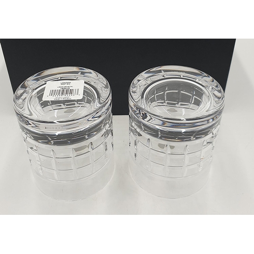 956 - WATERFORD CRYSTAL (Boxed Set Of Two) TUMBLERS IN THE LONDON DESIGN