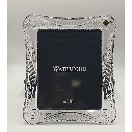 957 - WATERFORD CRYSTAL Extra Large 20.3cm x 25.4cm PHOTO FRAME IN THE SEAHORSE DESIGN (Original Box). (Pl... 