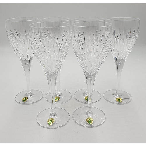 960 - WATERFORD CRYSTAL (Boxed Set Of Six) WINE GLASSES IN THE ARDAN MARA DESIGN