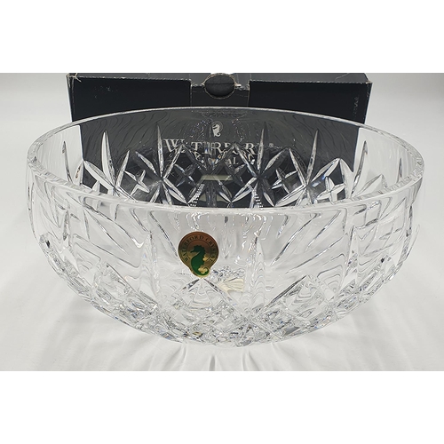 961 - WATERFORD CRYSTAL 22cm Dia BOWL IN THE ADIFE DESIGN  (Original Box)