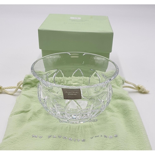 965 - WATERFORD CRYSTAL 10cm Dia BOWL IN THE OPULENCE DESIGN  (Original Box,Etc)