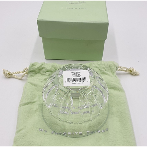 965 - WATERFORD CRYSTAL 10cm Dia BOWL IN THE OPULENCE DESIGN  (Original Box,Etc)