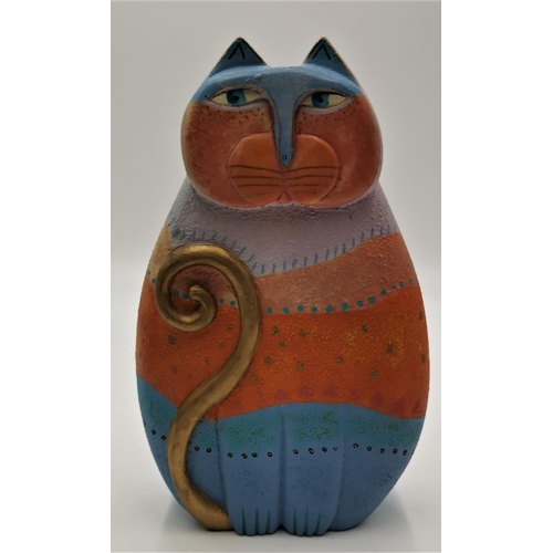 990 - LAUREL BURCH 27cm CAT WALL PLAQUE Signed(Please Note This Lot WILL NOT BE PACKED OR SHIPPED....PICK ... 