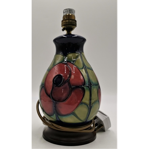 994 - MOORCROFT LAMP BASE By Designer Sally Tuffin