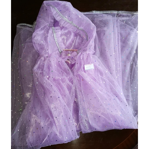 603 - CHILD'S PURPLE PRINCESS GLITTER CAPE