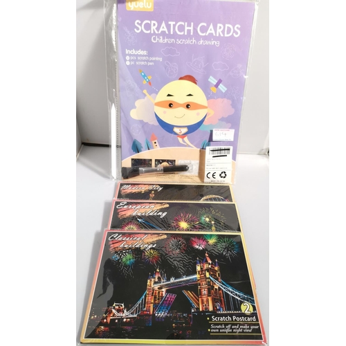 614 - SCRATCH ART CARDS (Qty Of)