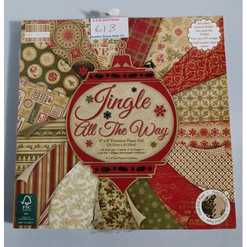 618 - JINGLE OF THE WAY PREMIUM CHRISTMAS PAD PAPER