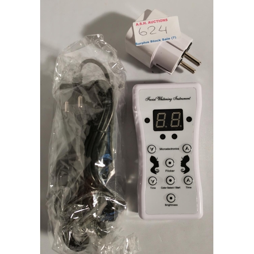 624 - FACIAL WHITENING INSTRUMENT WITH CHARGER AND ADAPTER