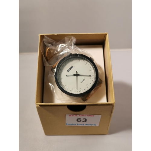 63 - SKMEI WRIST WATCH (Boxed)