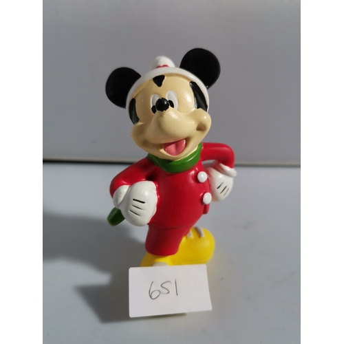 651 - CHRISTMAS STYLE RESIN MICKEY MOUSE FIGURE