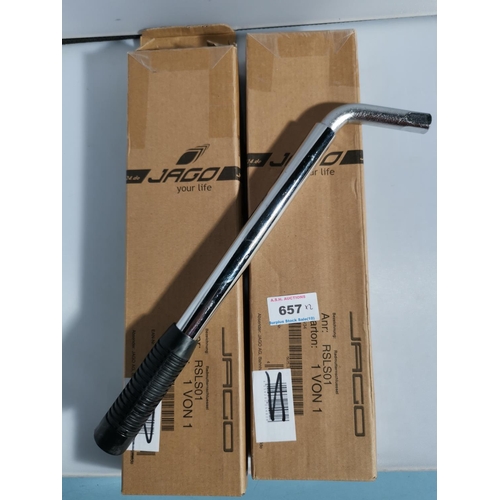 657 - WHEEL BASE SOCKET WRENCH (2) (Both Boxed)