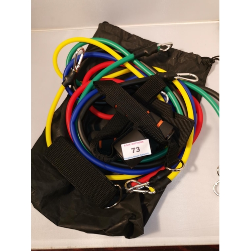 73 - 11 PIECE RESISTANCE BAND SET