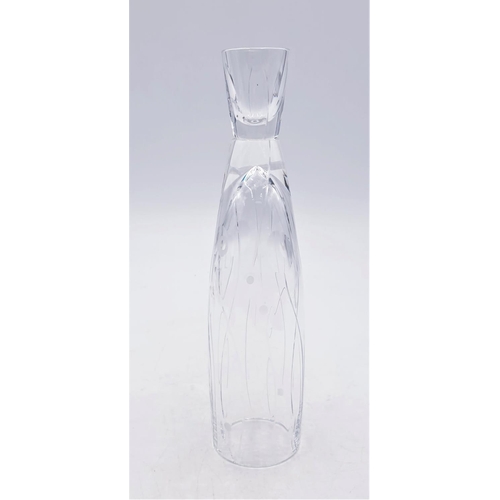 748 - ROYAL DOULTON 25cm CRYSTAL GLASS CANDLE HOLDER