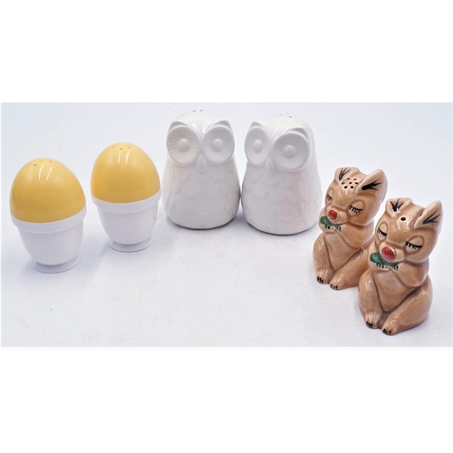 750 - NOVELTY SALT & PEPPERS SETS (3)