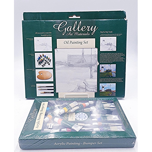 761 - OIL PAINTING SET Plus BOX CONTAINING A Qty Of UNOPENED OILS