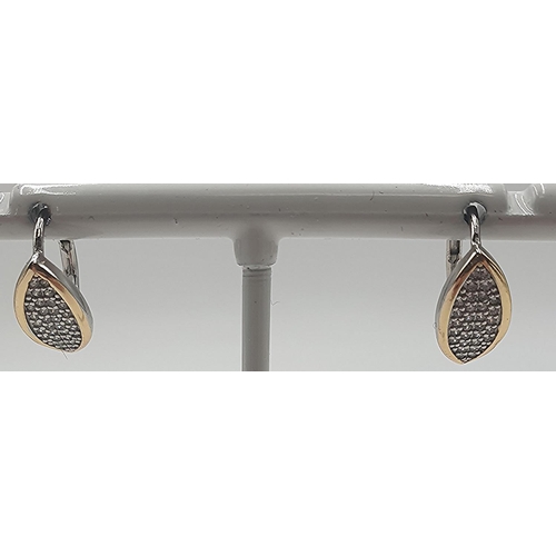 763 - PRESENTED AS A PAIR OF SILVER (925) EARRINGS  (Boxed)